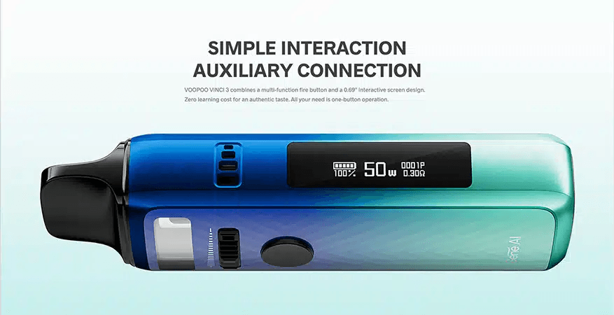 VOOPOO VINCI 3 SIMPLE INTERACTION AUXILIARY CONNECTION VOOPOO VINCI 3 SIMPLE INTERACTION AUXILIARY CONNECTION