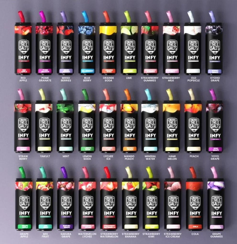 infy 6000 puffs มีกลิ่นอะไรบ้าง