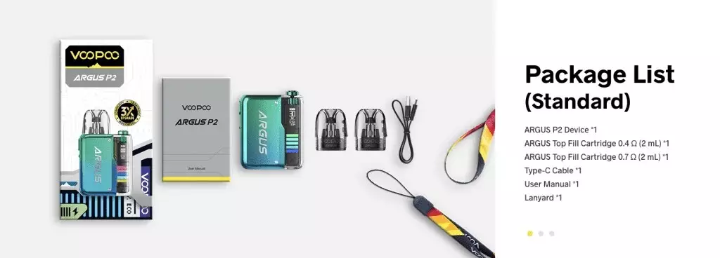 Voopoo Argus P2 Package