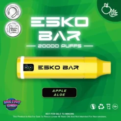 Esko Bar 20000 Puffs Apple Aloe แอปเปิ้ลว่านหางจระเข้