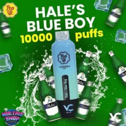 Pop Up Vc 10000 Puffs Hale's Blue Boy น้ำเขียว