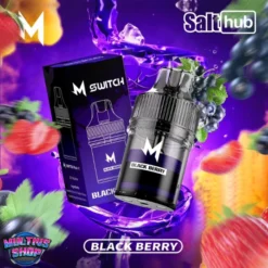หัวพอต M Switch 15000 Puffs Black Berry กลิ่นแบล๊คเบอร์รี