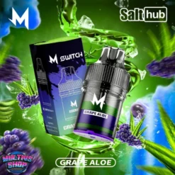 หัวพอต M Switch 15000 Puffs Grape Aloe กลิ่นองุ่นว่านหางจระเข้