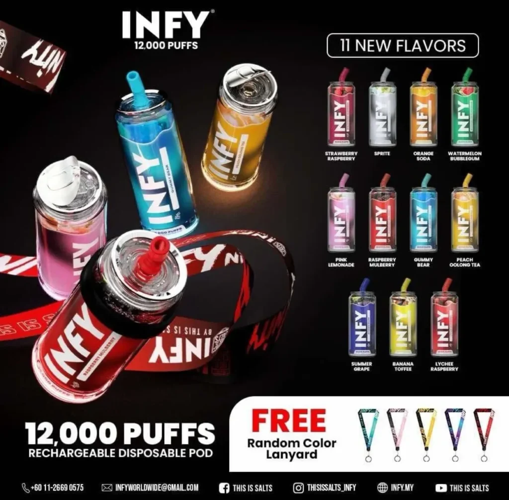 พอตใช้แล้วทิ้ง Infy 12000 Puffs