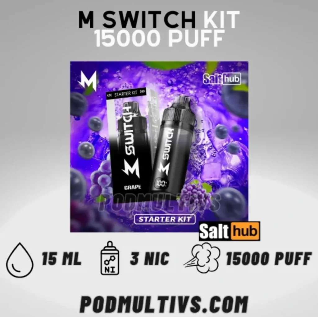 พอตใช้แล้วทิ้ง M Switch 15000 Puffs
