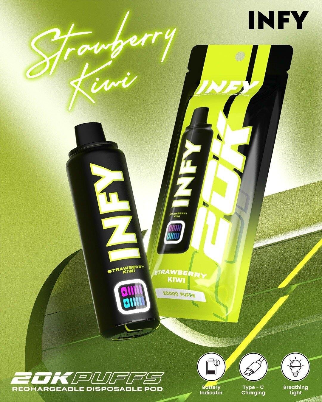 INFY 20K Strawberry Kiwi สตรอว์เบอร์รี่กีวี่ สดชื่น