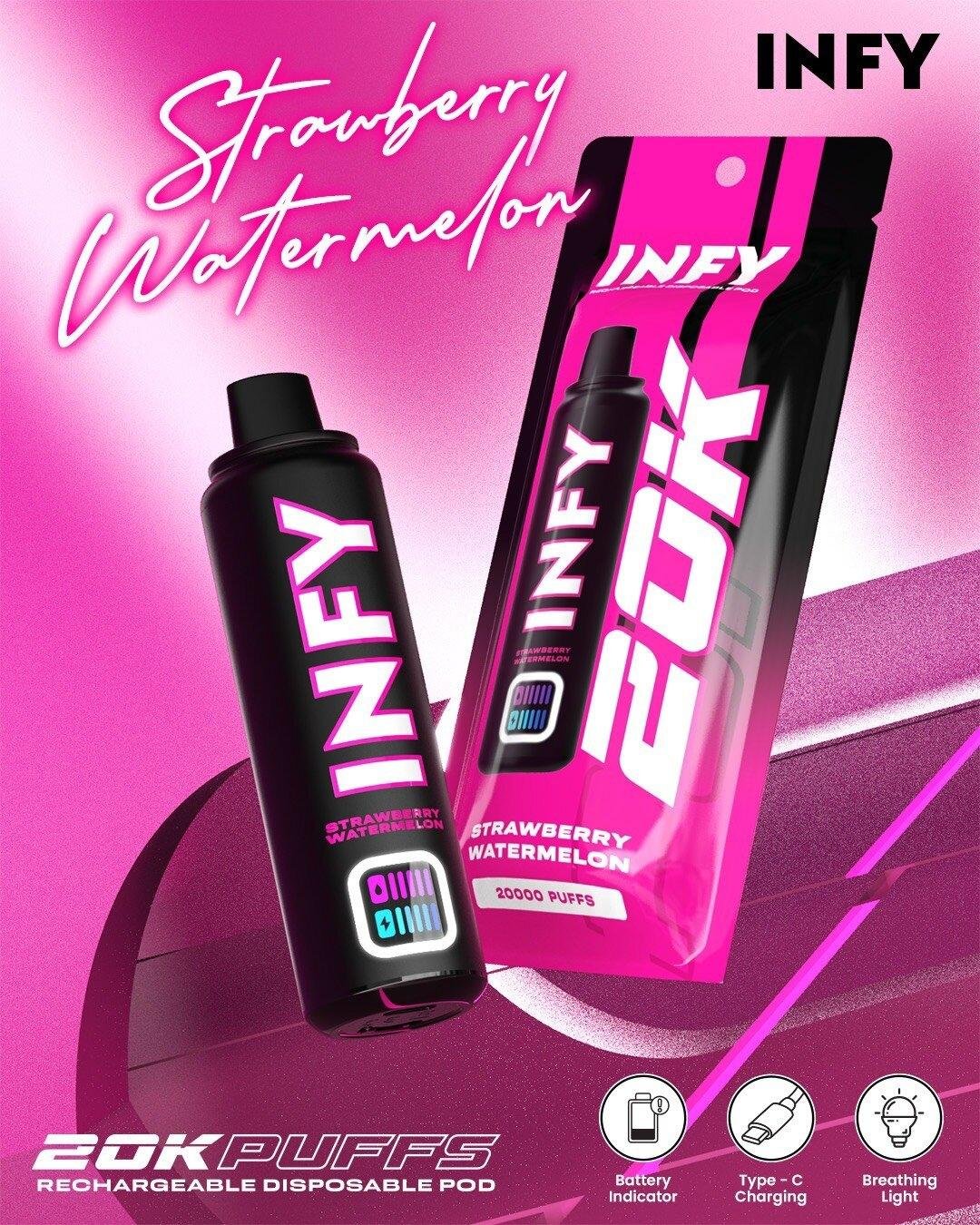 INFY 20K Strawberry Watermelon สตรอว์เบอร์รี่แตงโม หอมหวาน