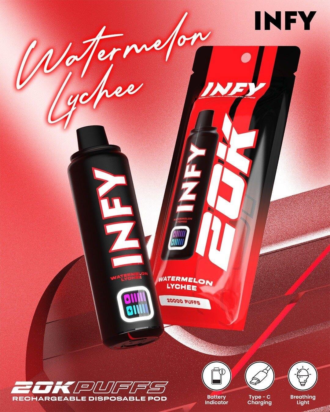 INFY 20K Watermelon Lychee แตงโมลิ้นจี่ หวานเย็น